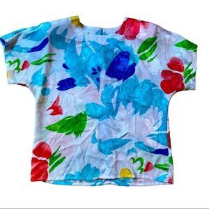 Nicola Watercolor Blouse Sz Large